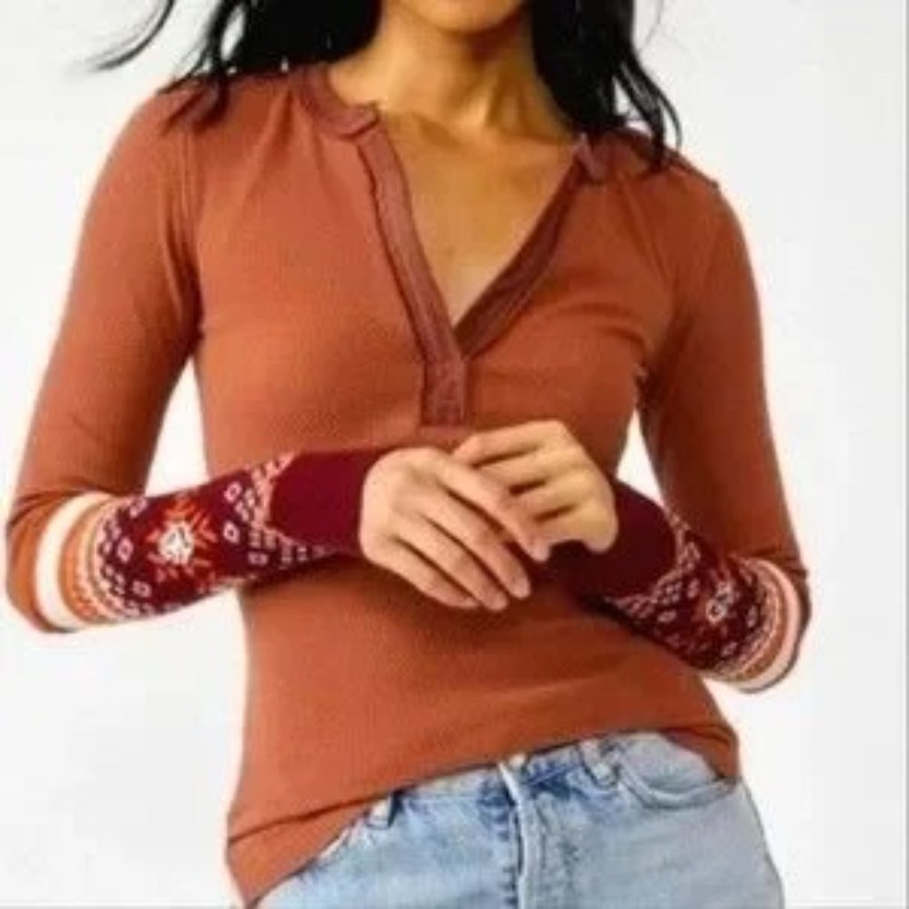 NWT FREE PEOPLE MIKAH LAYERING CUFF TOP, SMALL
